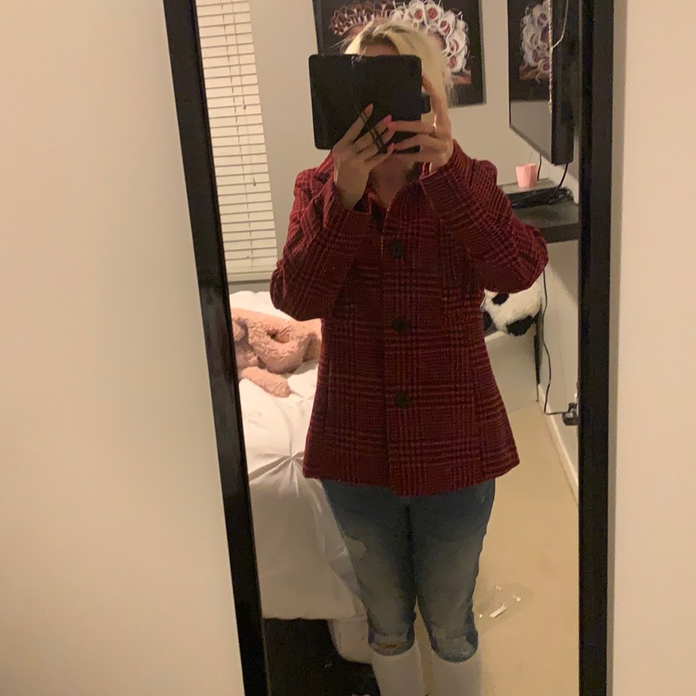 Red and black jacket good condition